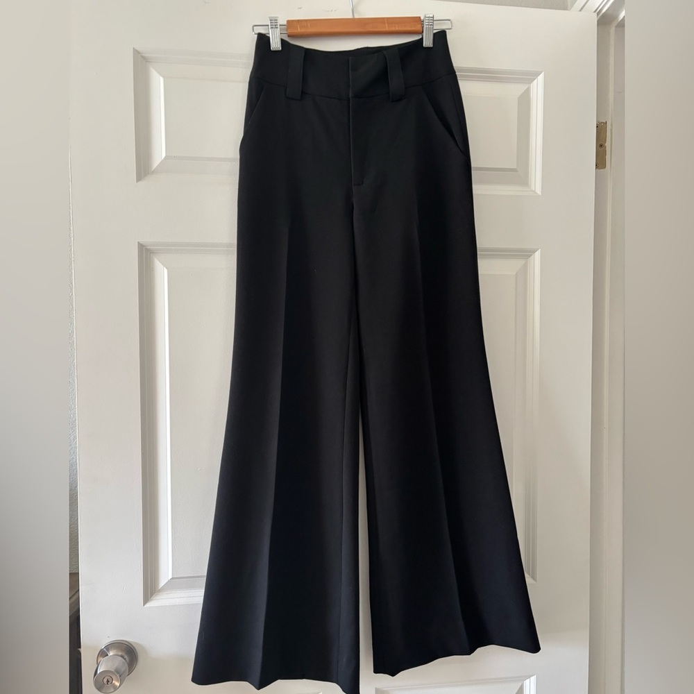 Black Wide-Leg Women's Pants